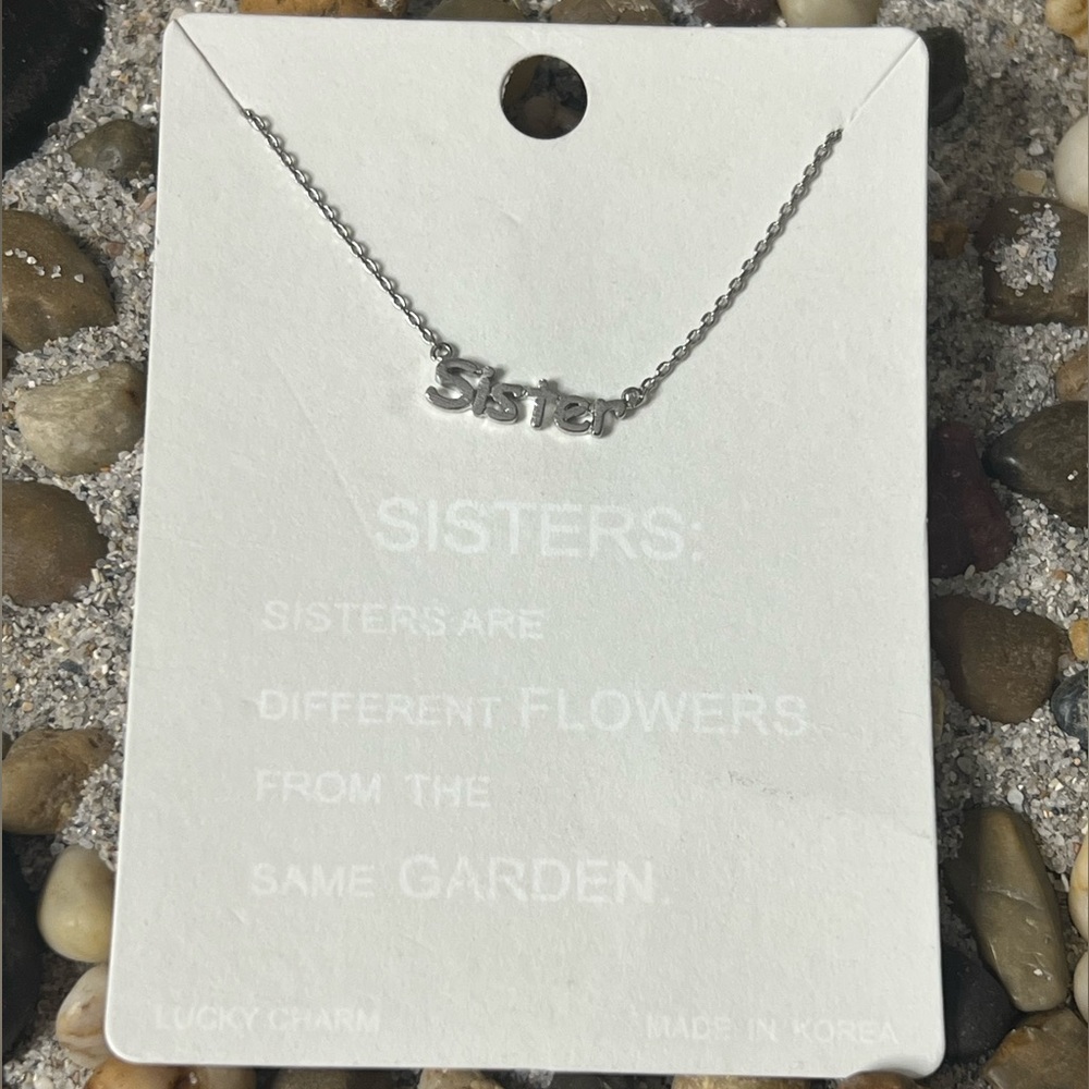 Sister Silver Necklace Gift NWT